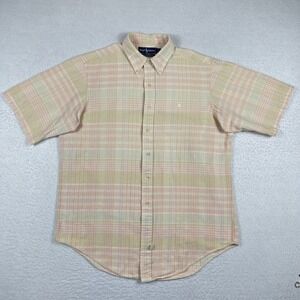 Ralph Lauren Shirt Mens‎ Large Hand Woven Cotton Casual Preppy Travel Workwear